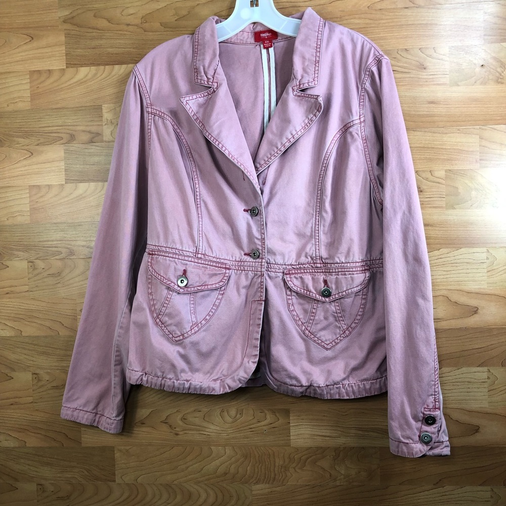 Mossimo Juniors) XXL Woven 2-Buttonup Jacket w/2 Pockets
